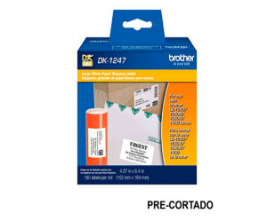 DK1247 PAPEL ADHESIVO / 103MM X 164MM * QL1100, 1110NWB